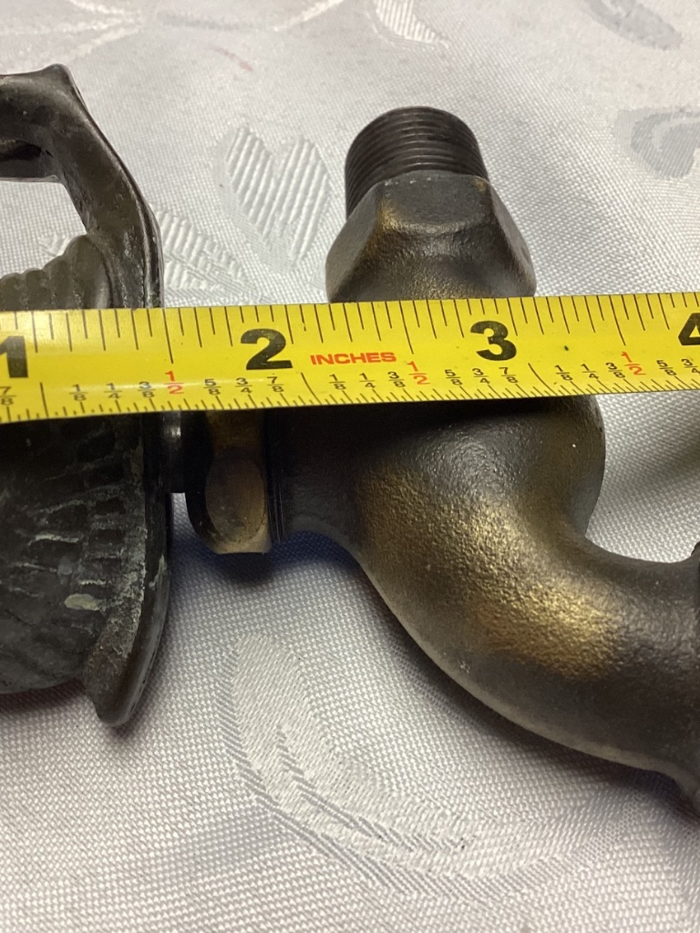 Vintage Brass SNAIL. Garden Lawn Faucet Spigot Tap & 1” Hose Bronze - Picture 7 of 8